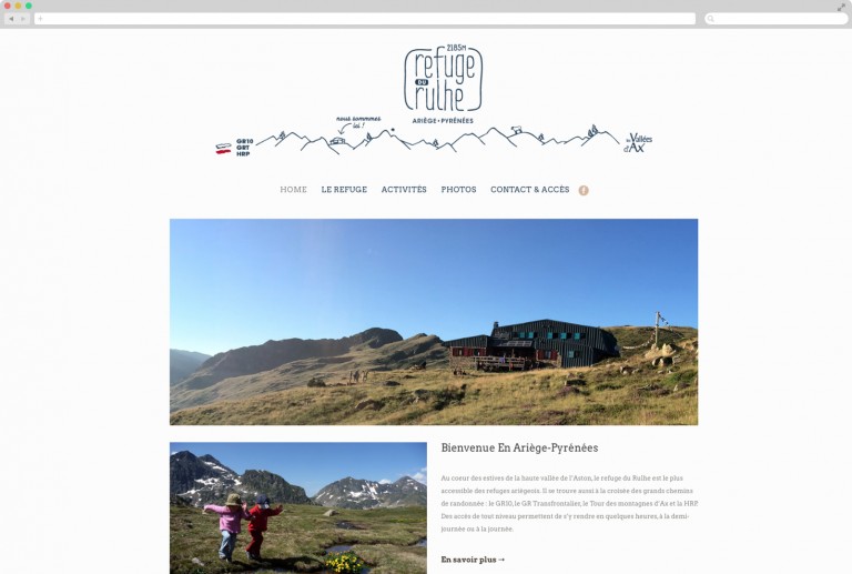 site internet gite hotel montagne graphiste freelance communication