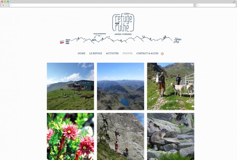 site internet gite hotel montagne graphiste freelance communication