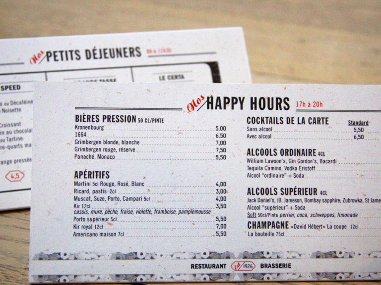 Graphiste freelance pour la communication du secteur de l’hôtellerie / restauration. Création logos, menus, vitrines, sites internet.
