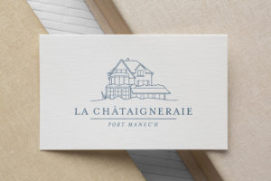 Chataigneraie logo restaurant graphiste