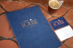 La Petite louise - Logo restaurant paris - Graphiste freelance