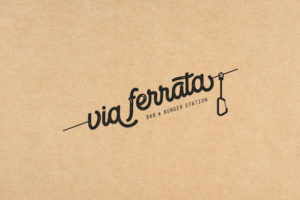viaferrata logo restaurant bar graphiste savoie
