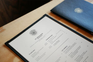 flocon menu logo graphiste restaurant