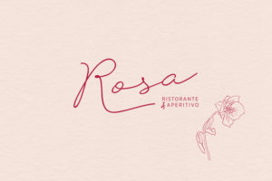 rosa logo restaurant graphiste