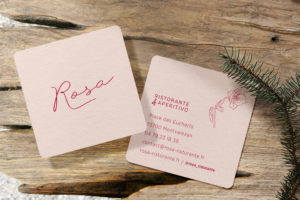 rosa logo restaurant graphiste